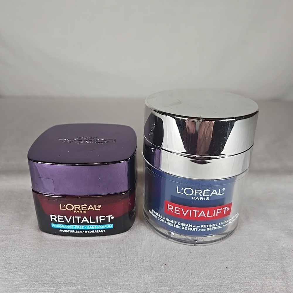L'Oreal Paris Revitalift Anti-Aging Moisture fragrance free Day & Night  1.7 oz